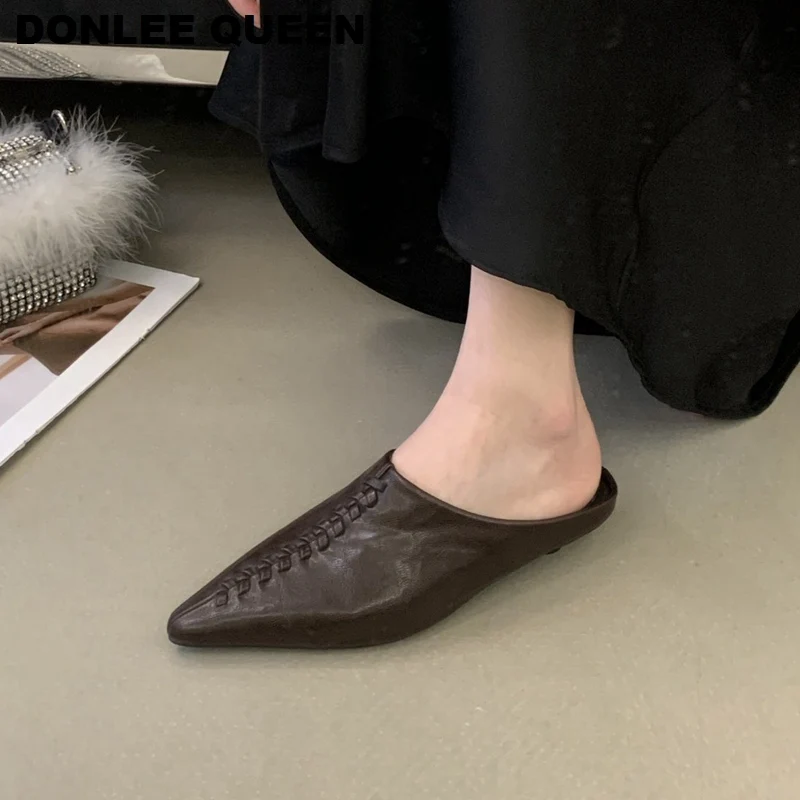 Mules pour femmes à petits talons – Image 2