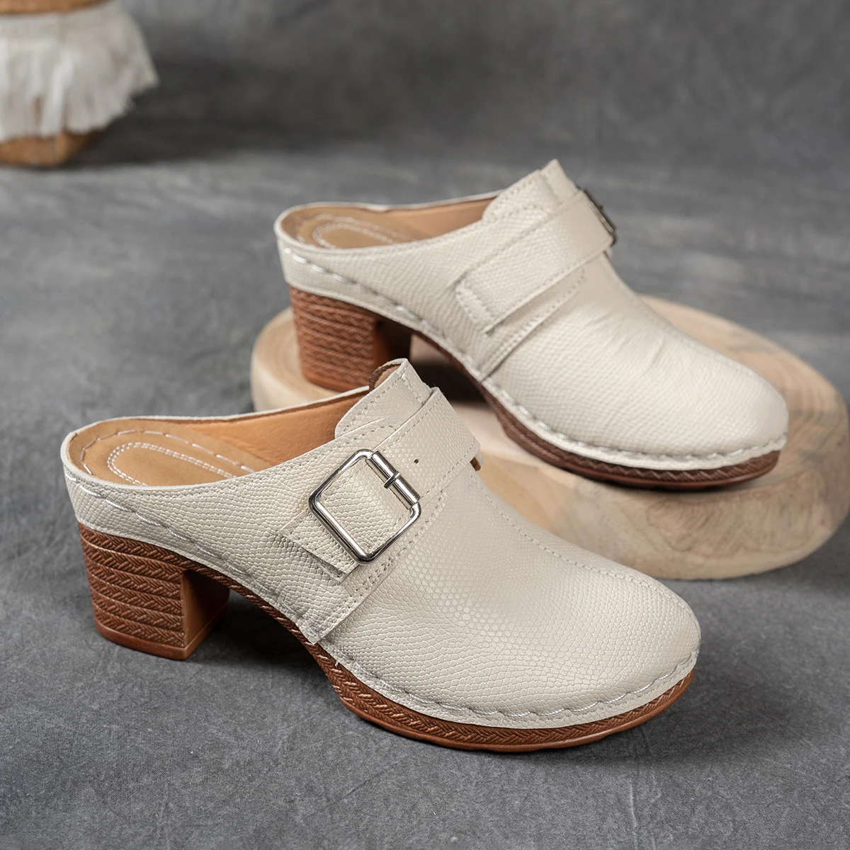 Sabots talon retro – Image 5