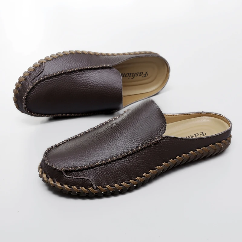 Pantoufles Sabots en cuir – Image 2