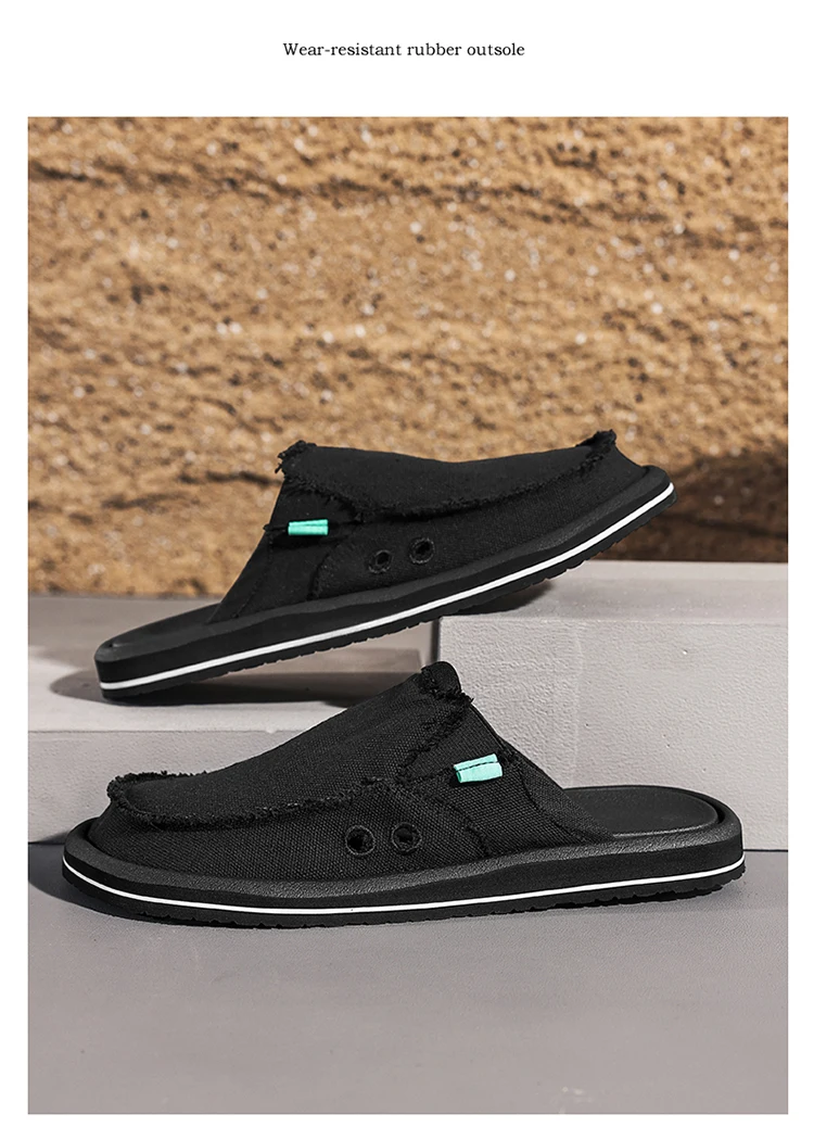 Sabots Chaussures en toile pour hommes – Image 9