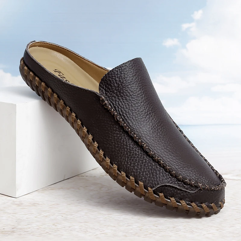 Pantoufles Sabots en cuir