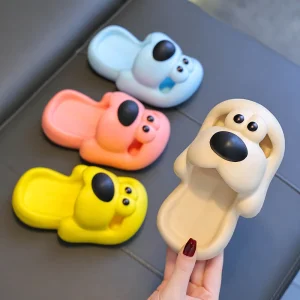 Sabots Pantoufles pour enfants avec motif chiot