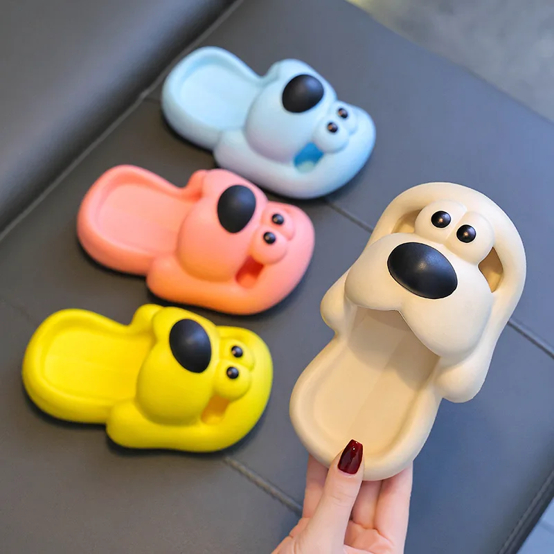 Sabots Pantoufles pour enfants avec motif chiot