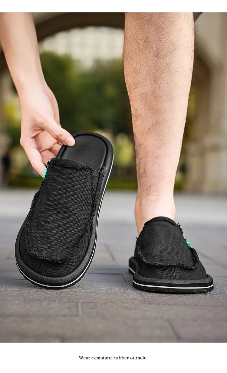 Sabots Chaussures en toile pour hommes – Image 8