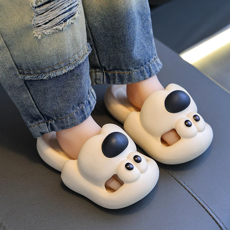 Sabots Pantoufles pour enfants avec motif chiot – Image 2