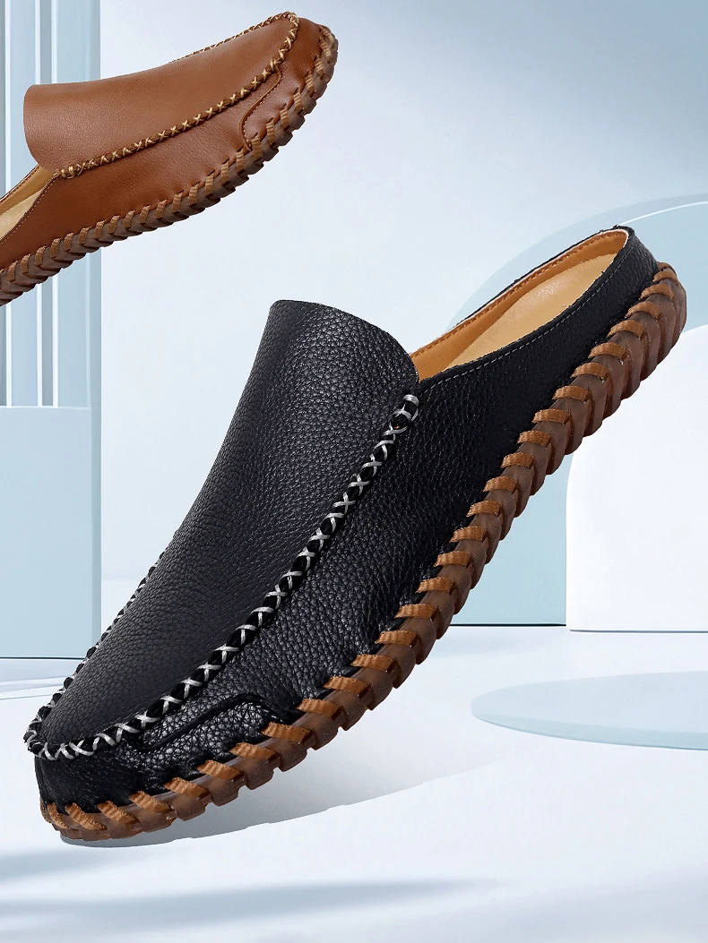Pantoufles Sabots en cuir – Image 6