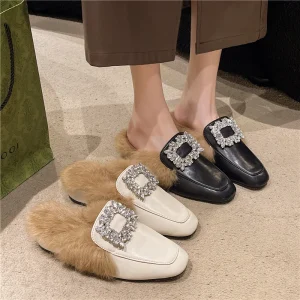 Chaussons en fourrure