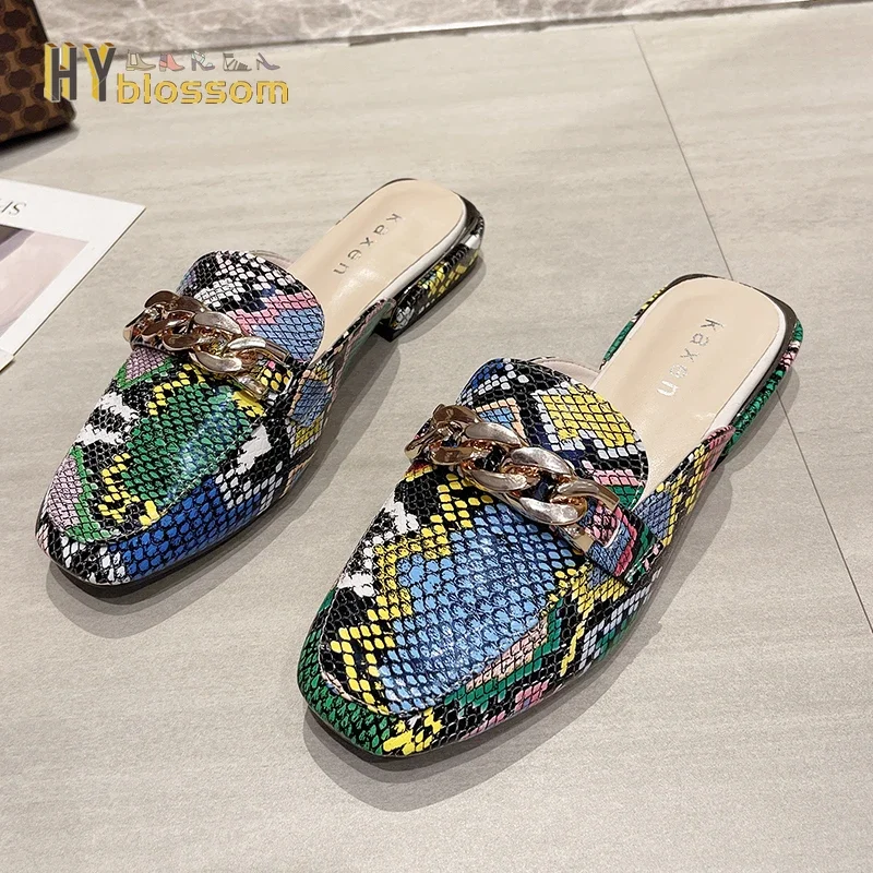 Mules imprimé serpent – Image 3