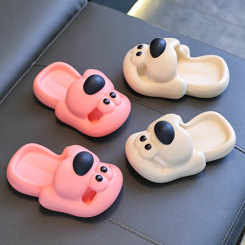Sabots Pantoufles pour enfants avec motif chiot – Image 3