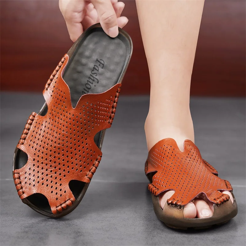 Sandales sabots en cuir pour homme – Image 8