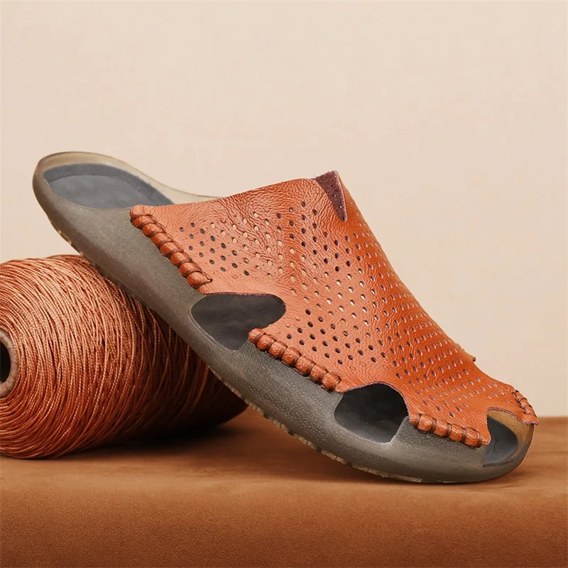 Sandales sabots en cuir pour homme – Image 2