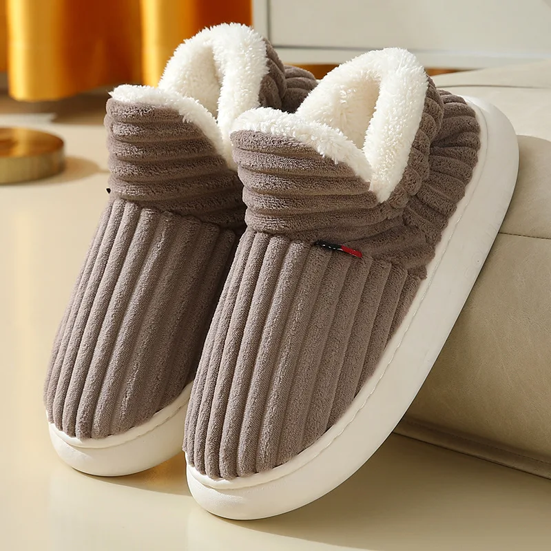 Chaussures d'hiver pour hommes, pantoufles fourrure – Image 18