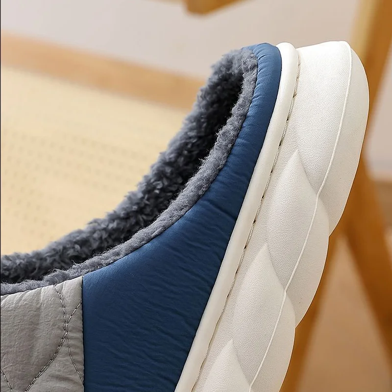 Pantoufles d'hiver pour hommes, en fourrure – Image 3