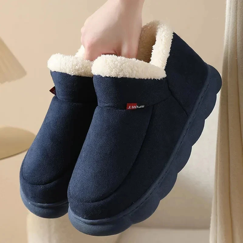 Chaussures d'hiver pour hommes, pantoufles fourrure – Image 11