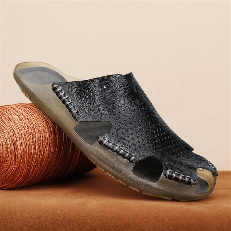 Sandales sabots en cuir pour homme – Image 3