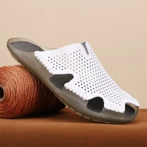 Sandales sabots en cuir pour homme