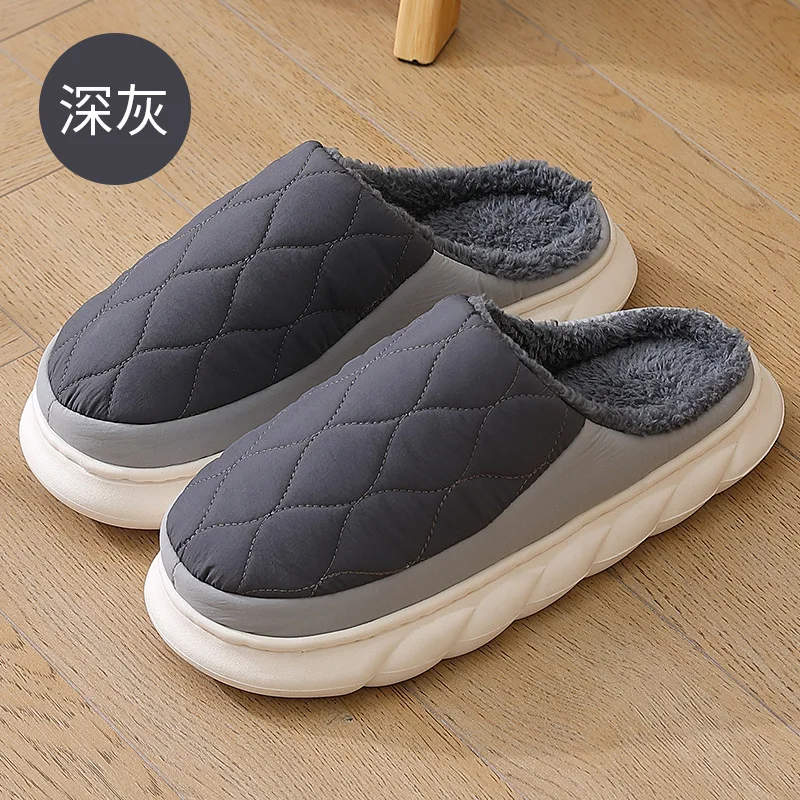 Chaussures d'hiver pour hommes, pantoufles fourrure – Image 14