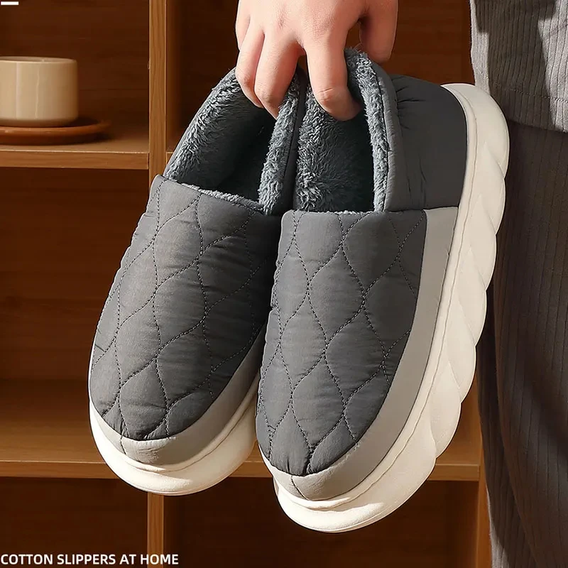 Chaussures d'hiver pour hommes, pantoufles fourrure – Image 21
