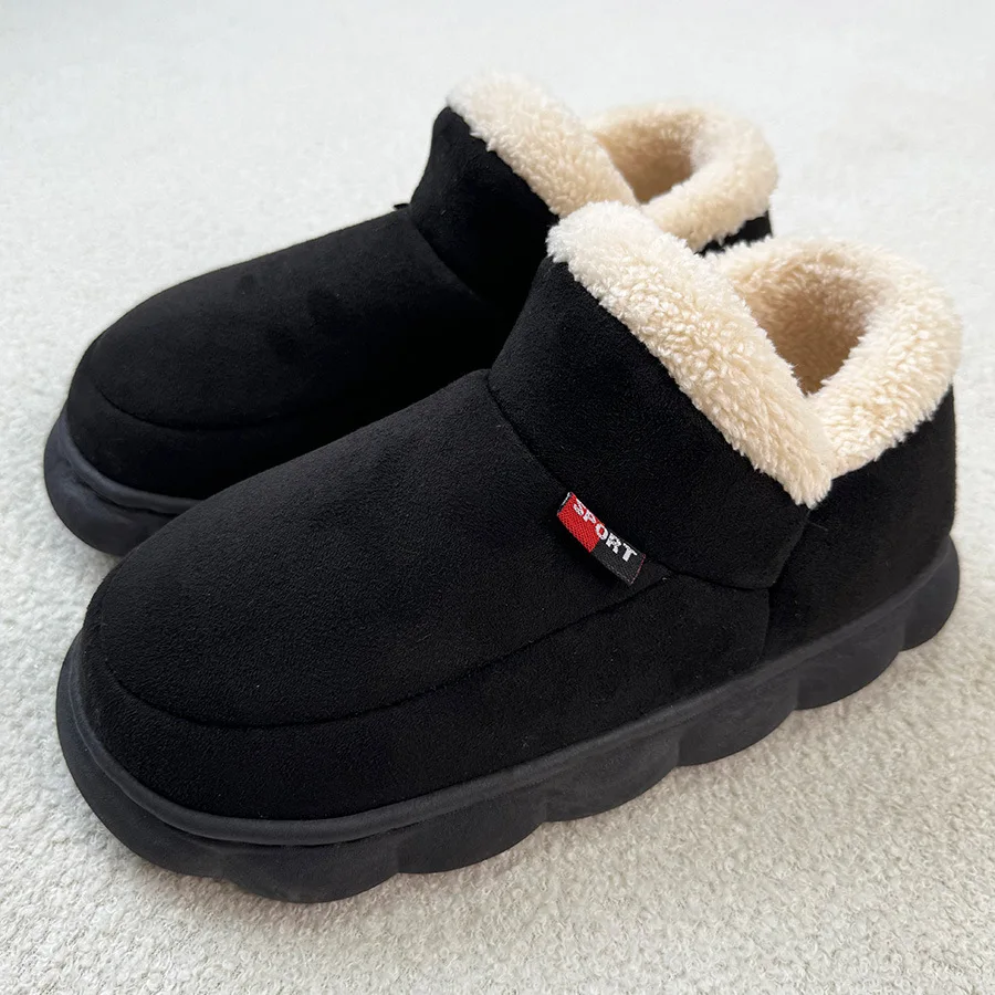 Chaussures d'hiver pour hommes, pantoufles fourrure – Image 7