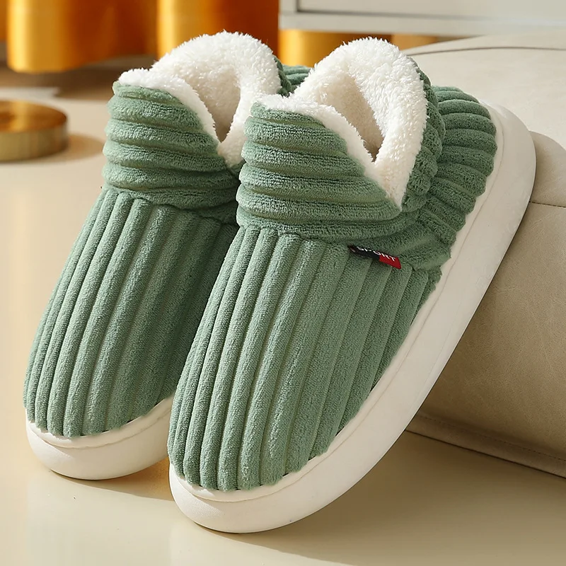 Chaussures d'hiver pour hommes, pantoufles fourrure – Image 19