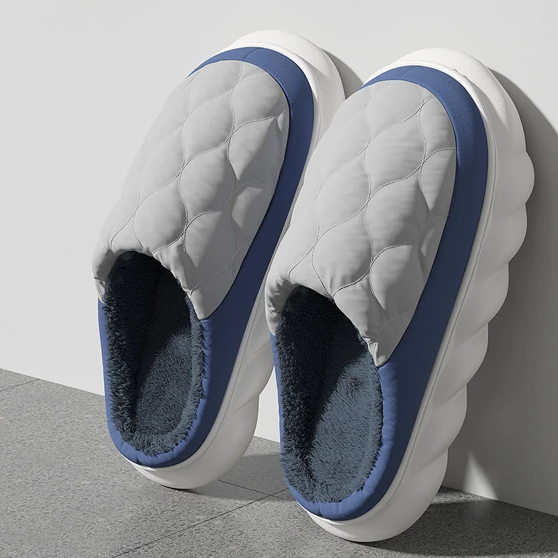 Pantoufles d'hiver pour hommes, en fourrure – Image 4